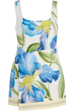 Significant Other Exclusive Yarah Floral-Printed Cotton Mini Dress