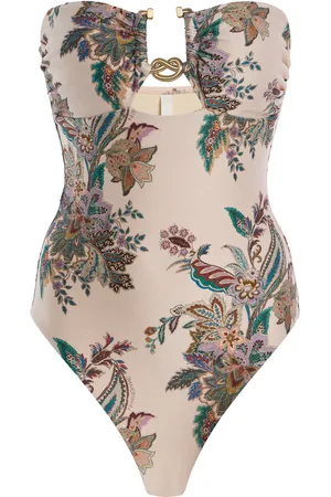 ZIMMERMANN Rhiannon Hardware-Detailed Strapless One-Piece Swimsuit