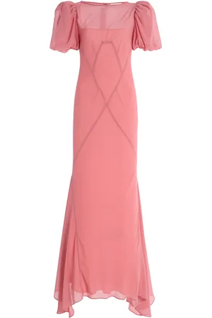 De La Vali Sabia Chiffon Maxi Dress