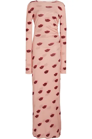 Stella McCartney Printed Mesh Maxi Dress