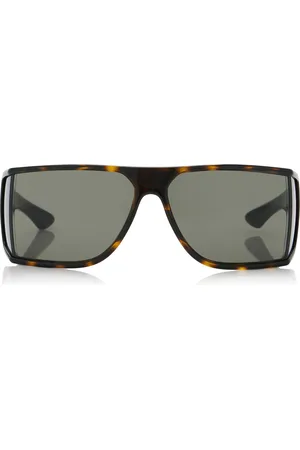 Saint Laurent Shield-Frame Acetate Sunglasses