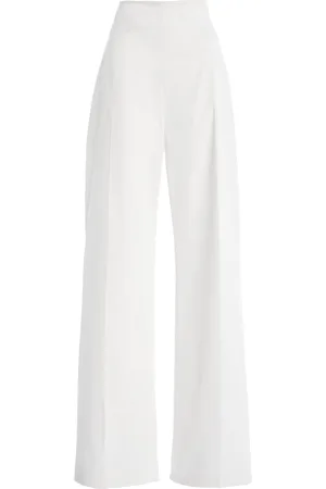 Carolina Herrera Stretch-Cotton Wide-Leg Pants