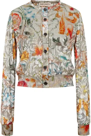 SIEDRES Poli Floral Devoré Cardigan
