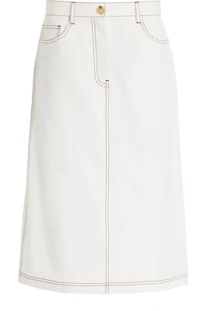 Totême Tumbled Cotton Midi Skirt