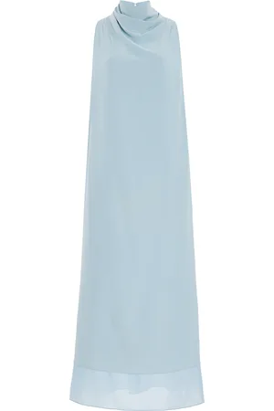 Altuzarra Noor Draped Silk Maxi Dress