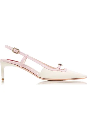 Roger Vivier Mini-Buckle Patent Leather Slingback Pumps