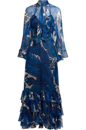 Etro Ruffled Silk Chiffon Maxi Dress