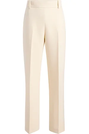 Khaite Cambie Wool-Blend Straight-Leg Pants