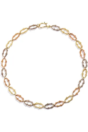 Renato Cipullo 18k Tri-Color Fiamma Chain Necklace