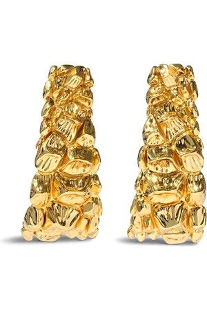 Alexis Bittar Brut 14K -Plated Hoop Earrings