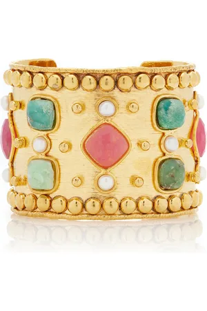 Sylvia Toledano Medicis 22K -Plated Multi-Stone Cuff