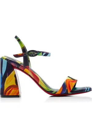 Christian Louboutin Miss Jane 85mm Printed Satin Sandals