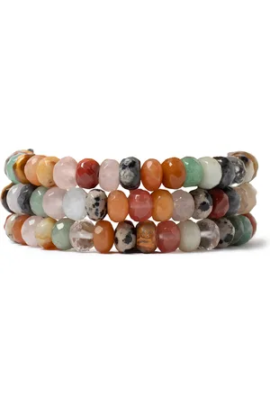 CHAN LUU Set-of-Three Mesa -Stone Bracelets