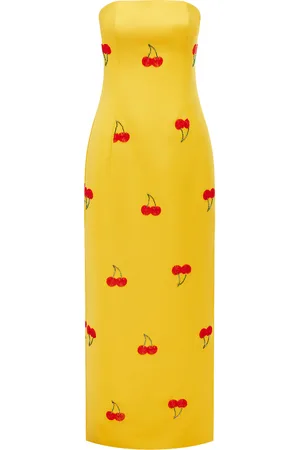 LEO LIN Rayna Embellished Crepe Maxi Dress