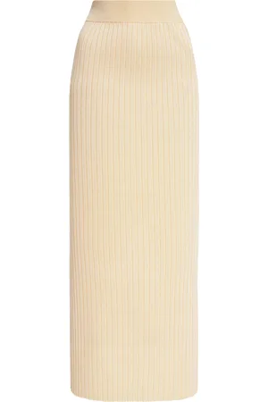 Jil Sander Ribbed-Knit Midi Skirt