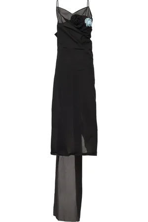 Prada Nylon Crepe Midi Dress
