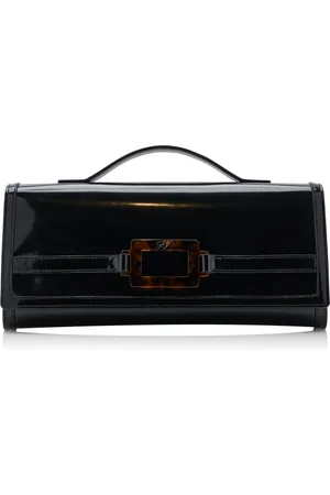 Roger Vivier Belle Vivier Leather Clutch
