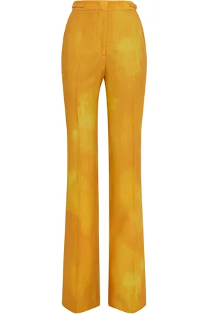 GABRIELA HEARST Vesta Dyed Wool Straight-Leg Pants