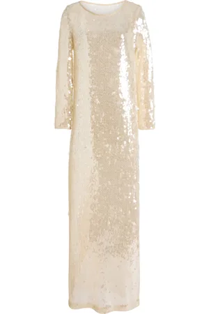 TWP Last Time Mesh Silk Maxi Dress