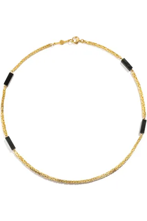 Renato Cipullo 18k Yellow Onyx Byzantine Chain Necklace
