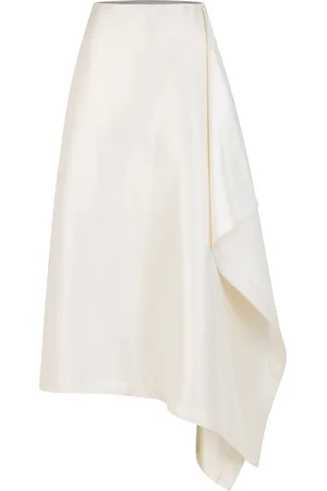 Heirlome Mel Draped Silk Crepe Skort
