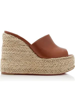 Christian Louboutin Ariella 130mm Leather Wedge Sandals