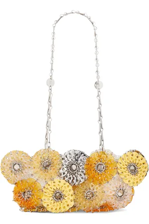 Paco rabanne Floral-Embellished Acetate Shoulder Bag