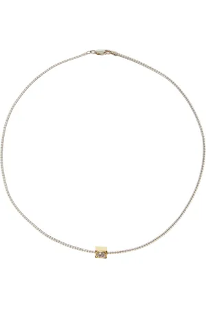 mega Omega 4 Sterling Charm Necklace