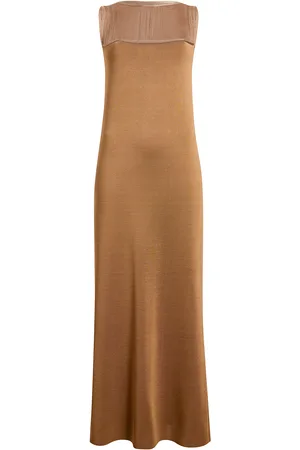 Khaite Ruslan Fringed Knit Maxi Dress