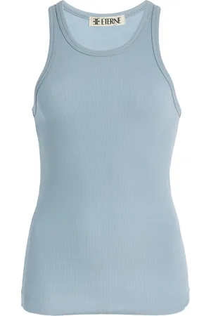 ÉTERNE Stretch Cotton-Modal Tank Top