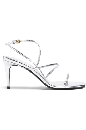 Khaite Loop Metallic Leather Sandals