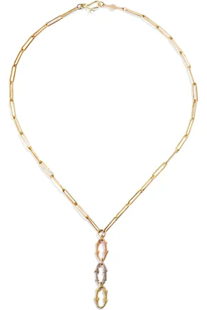 Renato Cipullo 18k Tri-Color Smoke Stack Necklace