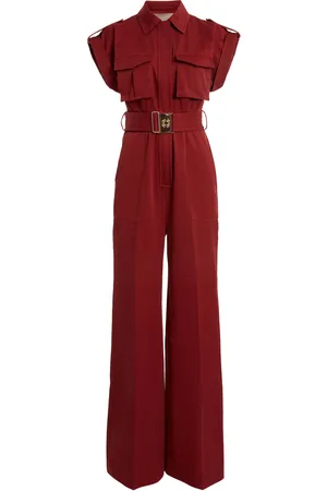 Elie saab Pocket-Detail Cotton-Gabardine Jumpsuit