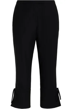 Colleen Allen Tie-Detailed Stretch-Crepe Capri Pants