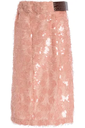 Niccolo Pasqualetti Chimera Belted Sequin Midi Skirt