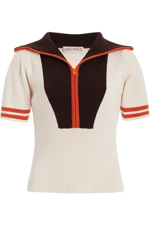 SIEDRES Exclusive Jasmy Ribbed-Knit Top