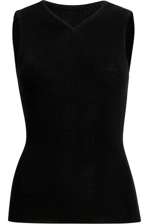 Khaite Renato Sheer-Knit Wool-Blend Top