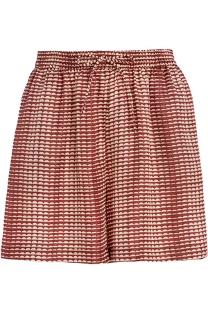 ASCENO The Boston Printed Silk Shorts