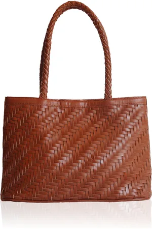 Bembien Ella Woven Leather Tote Bag