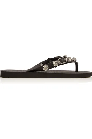 Balenciaga Cagole Rubber Thong Sandals