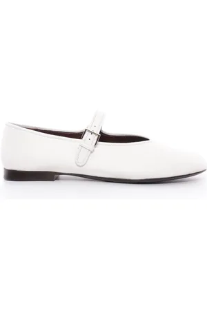 The Row Boheme Leather Mary Jane Flats