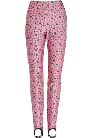Moncler Printed Fleece Stirrup Pants