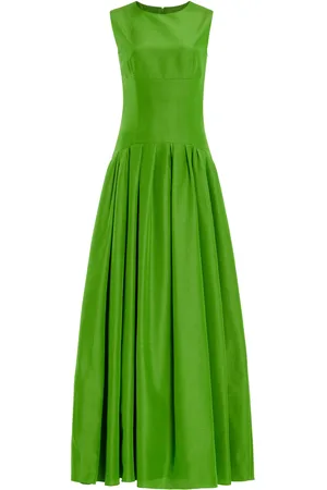 Carolina Herrera Sleeveless Cotton-Blend Faille Maxi Dress