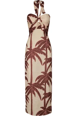 JOHANNA ORTIZ Water Adventure Printed Linen Maxi Dress
