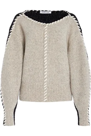 AISLING CAMPS Whip-Stitched Wool-Blend Knit Sweater