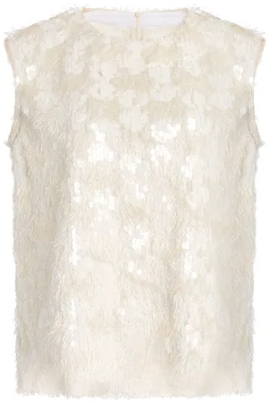 Niccolo Pasqualetti Carta Pendant-Sequined Tank Top