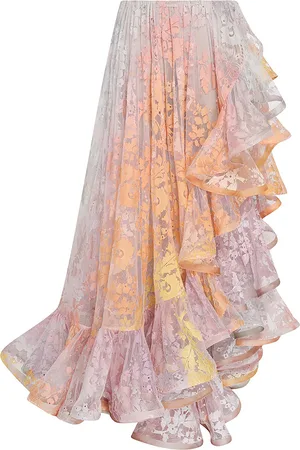 ZIMMERMANN Dawning Lace Billow Skirt