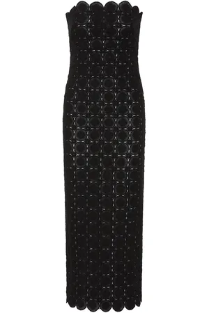 St Agni Crocheted Organic Cotton Midi Dress