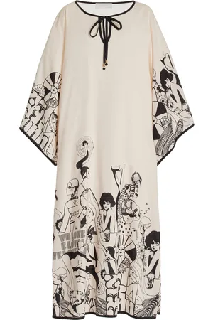ZIMMERMANN Maxine Cotton Midi Kaftan Dress