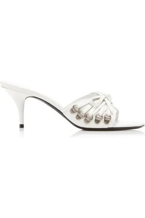 Balenciaga Cagole Leather Corset Sandals